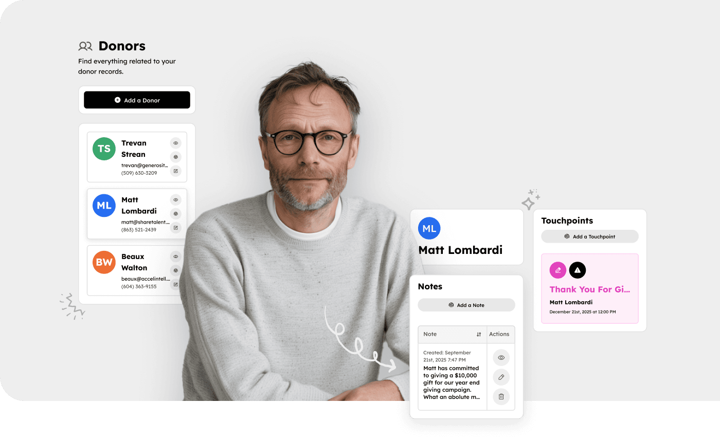 Pastor using Generosity Catalyst for donor relationship management